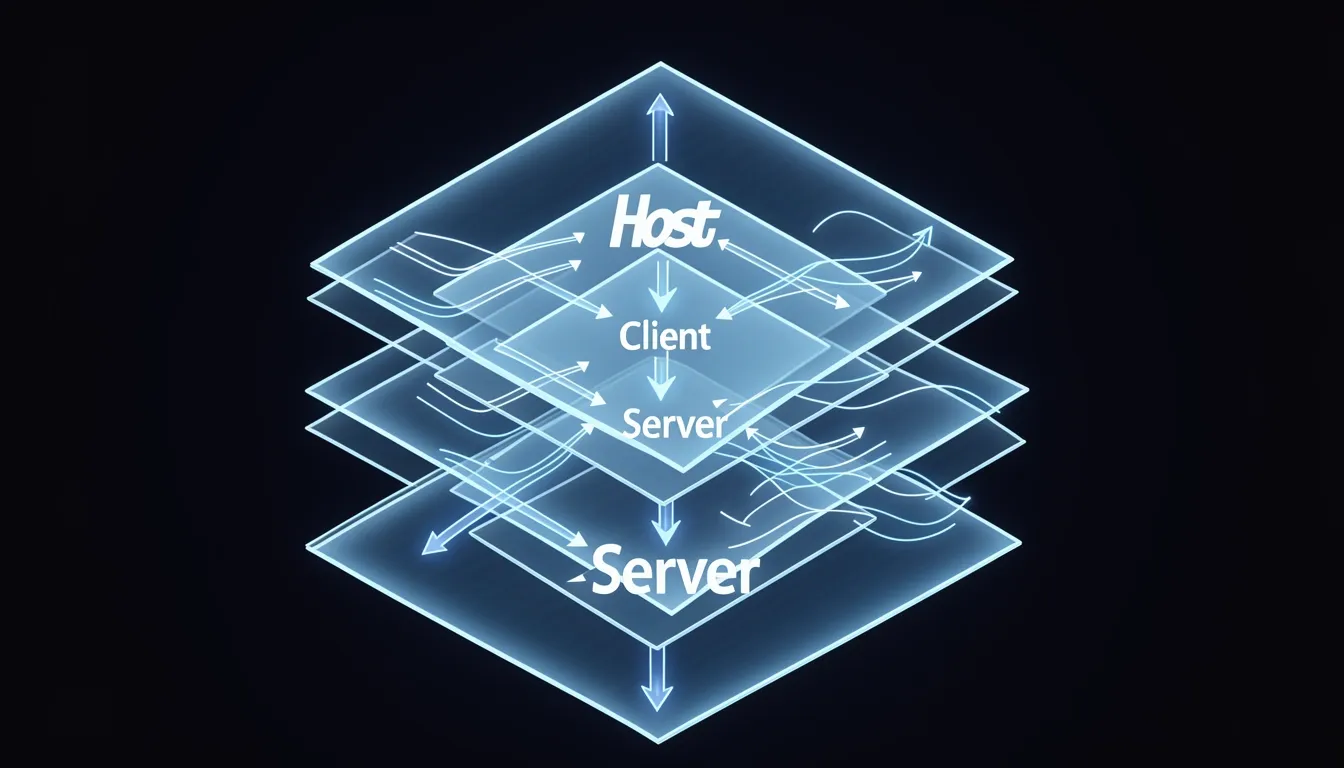 The Three-Layer Architecture: Host, Client, and Server