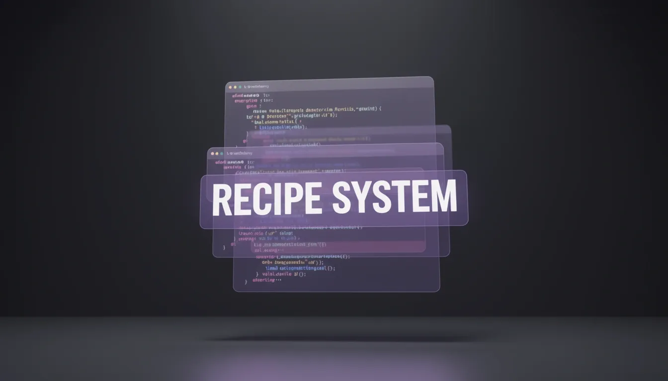 The Recipe System: Portable YAML Workflow Automation