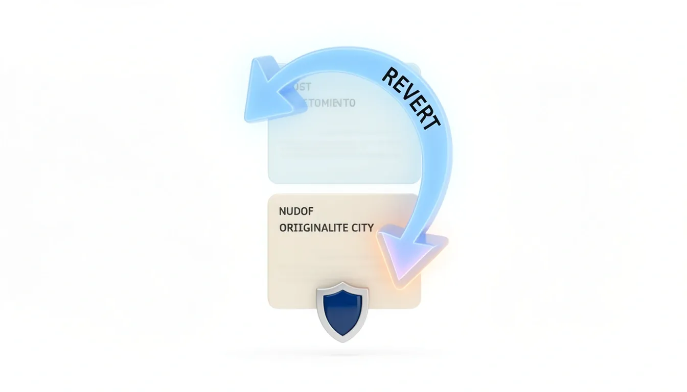 Revert Strategy: Why Rollback Is Non-Negotiable
