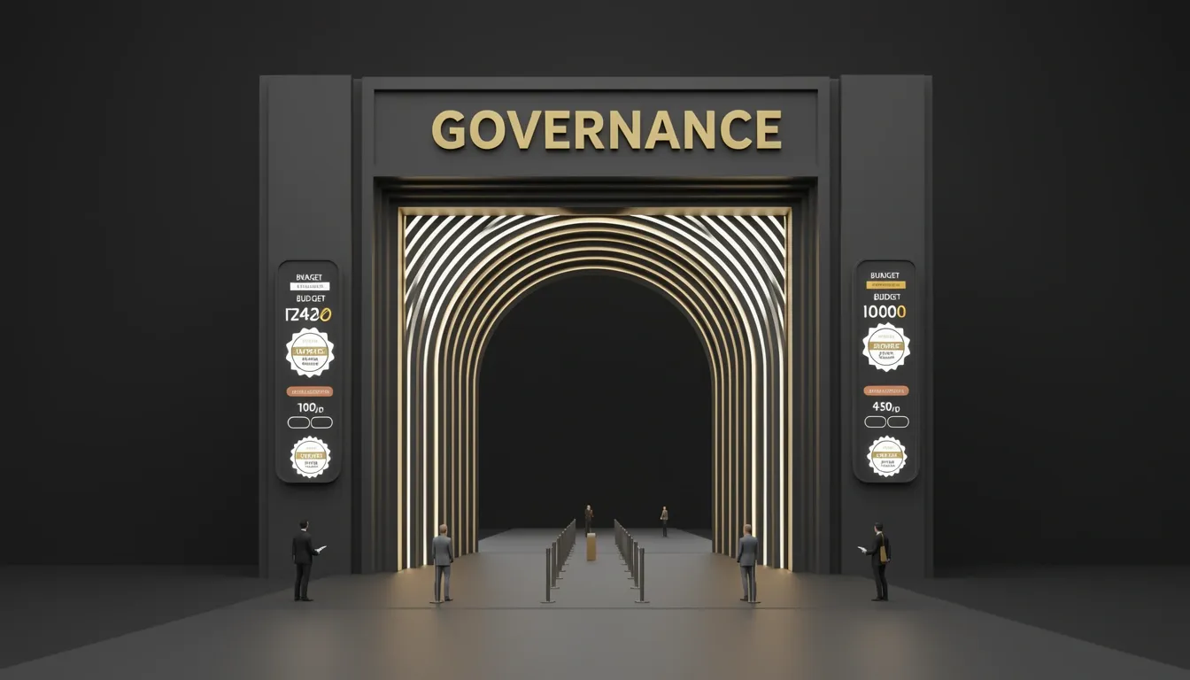 Governance, Budgets, and Approval Gates
