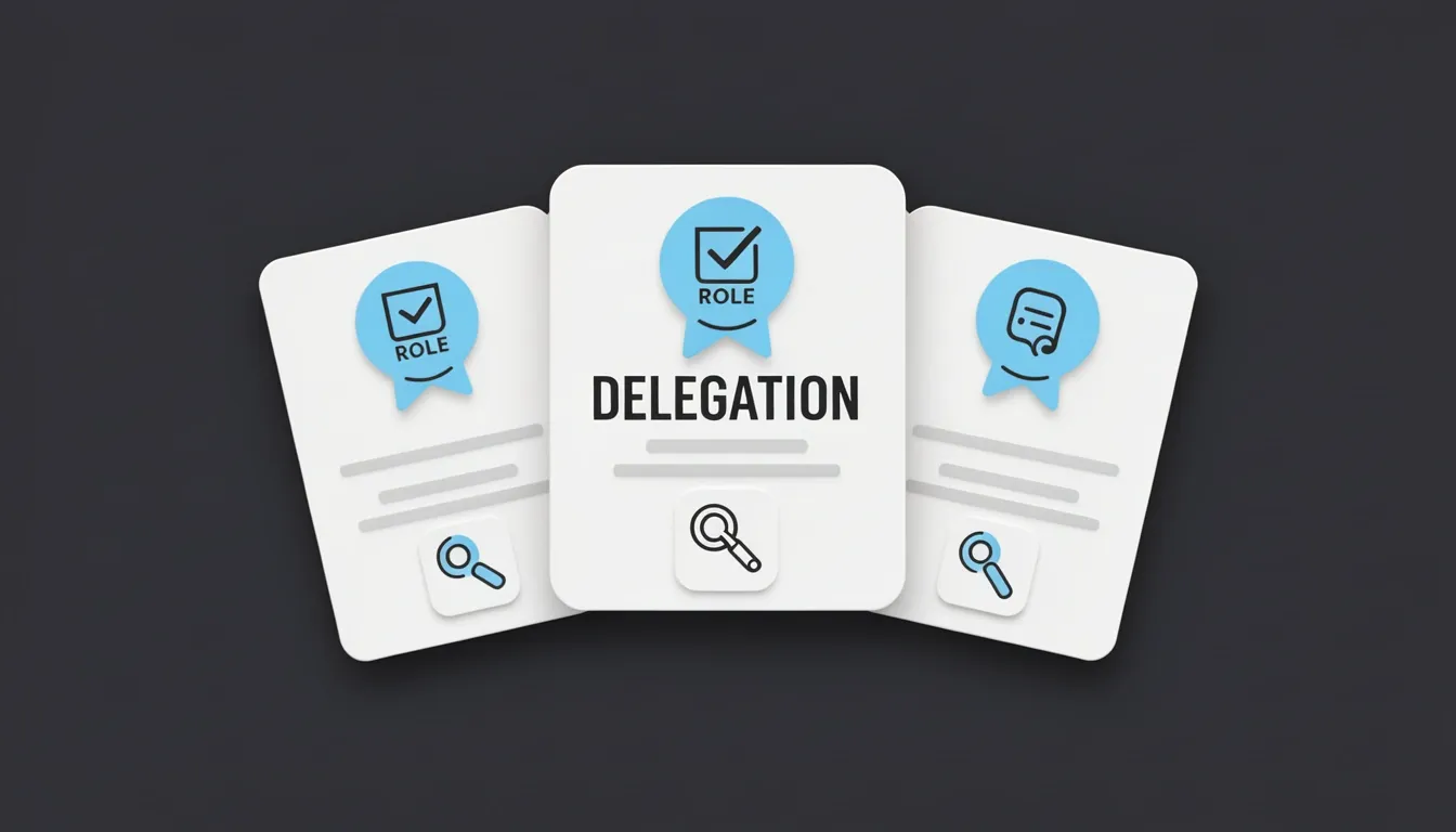 Role-Based Agent Design and Autonomous Delegation