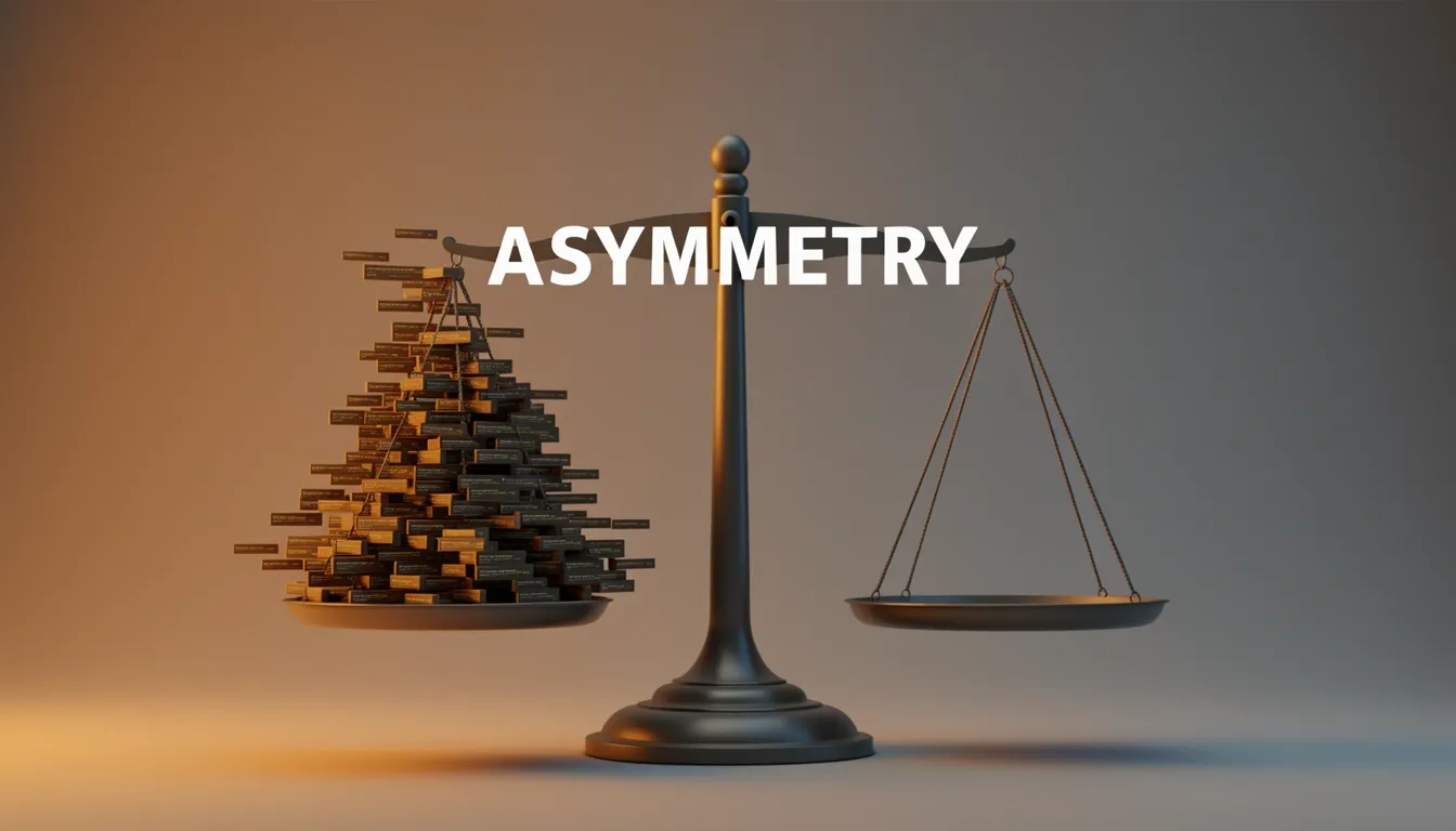 The Code Addition vs Removal Asymmetry