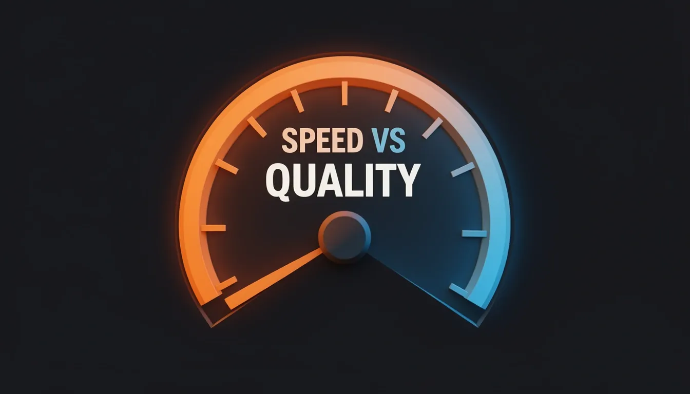Latency, Throughput, and the Speed-Quality Trade-Off